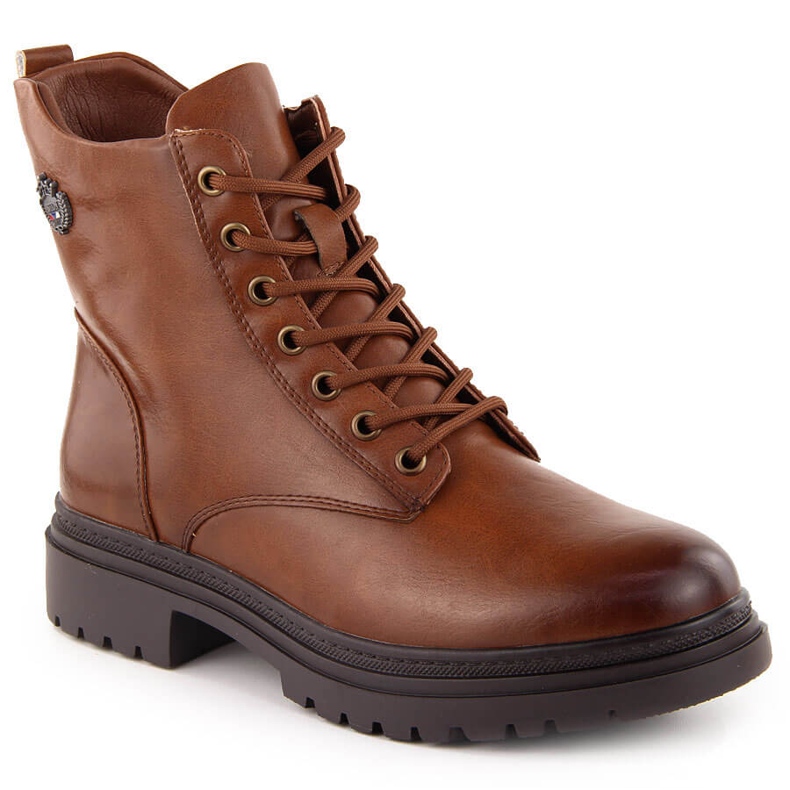 Women's boots, insulated, brown, Potocki 12203