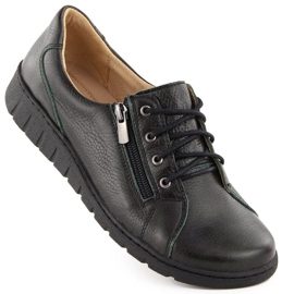 Leather women's shoes comfortable green Helios 429.567 Leather women's shoes comfortable green Helios 429.567