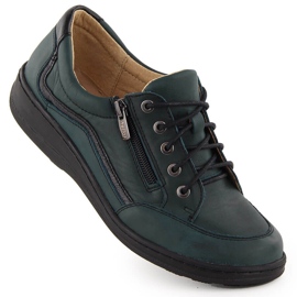 Leather women's shoes comfortable green Helios 411 Leather women's shoes comfortable green Helios 411