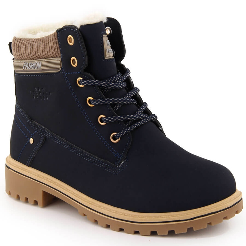 Women's Trappers Boots Navy Blue Potocki 97301