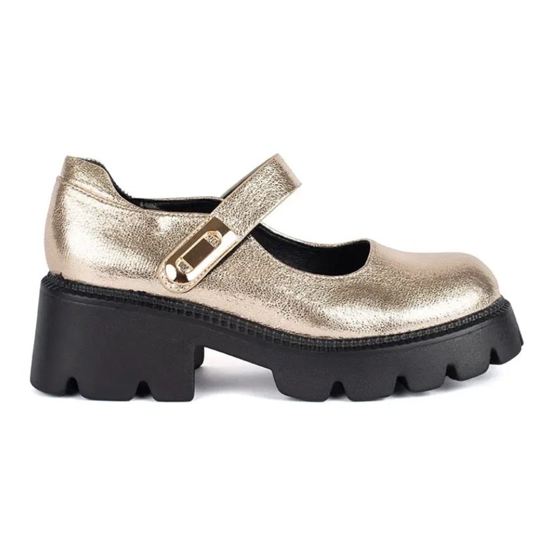 Gold women's platform shoes golden Gold women's platform shoes golden
