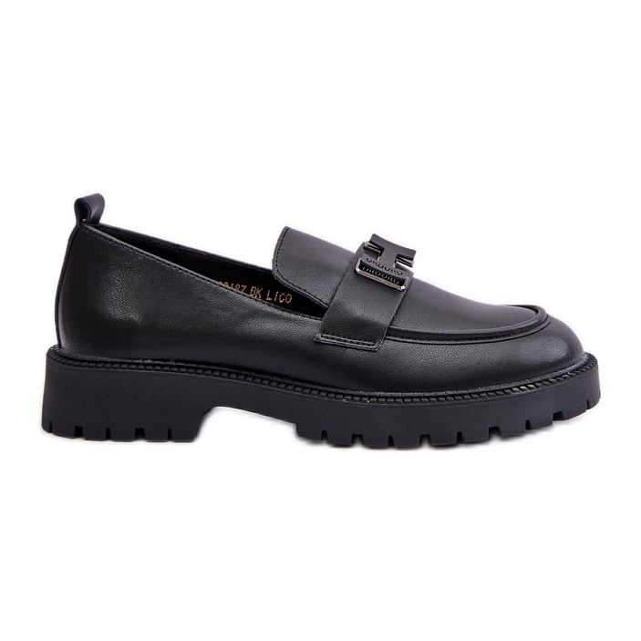 Women's Leather Moccasins Vinceza 62187 Black Women's Leather Moccasins Vinceza 62187 Black