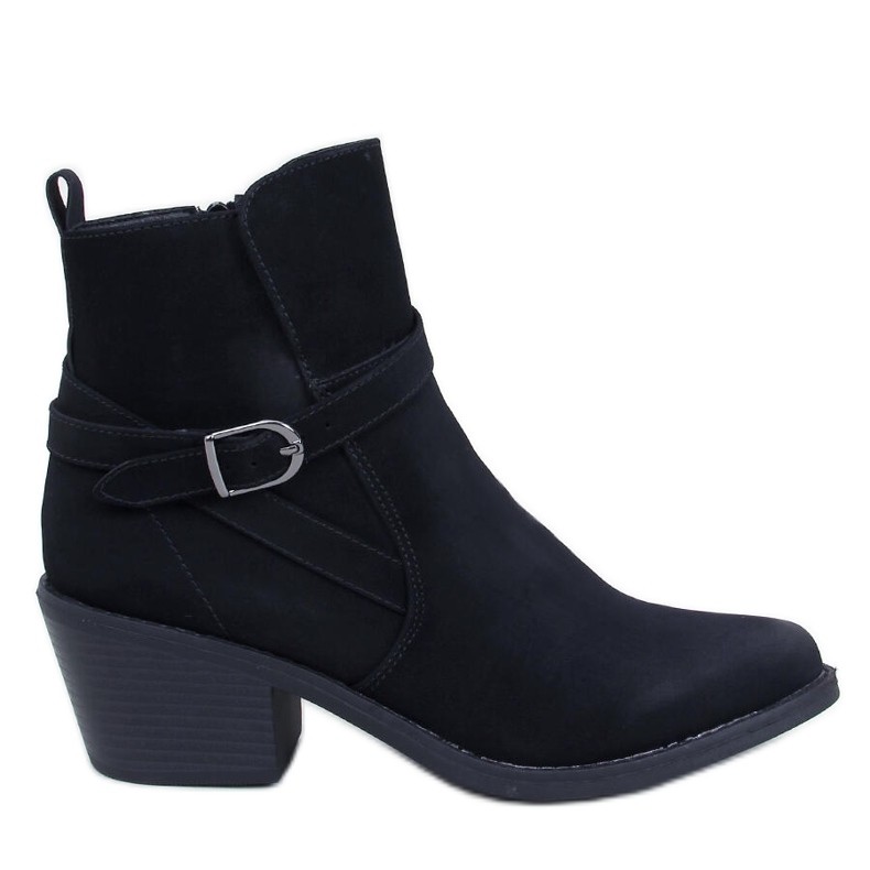 Cowboy boots low heel Cunnig Black