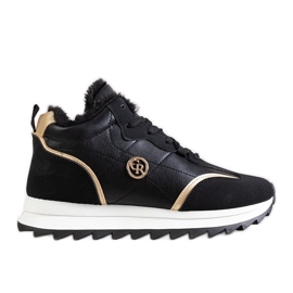 Black insulated high top sneakers Mikaela Black insulated high top sneakers Mikaela