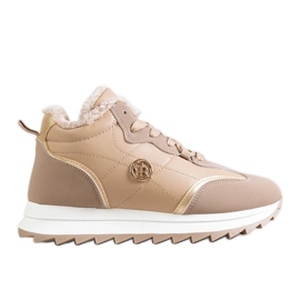 Beige insulated high top sneakers Mikaela Beige insulated high top sneakers Mikaela