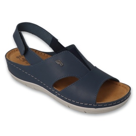 Befado women's leather sandals 158D263 Navy blue
