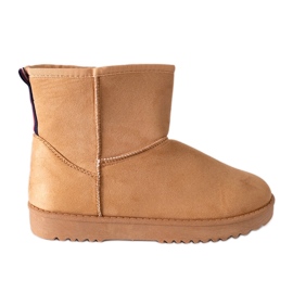 Beige Emmie flat sole snow boots Beige Emmie flat sole snow boots