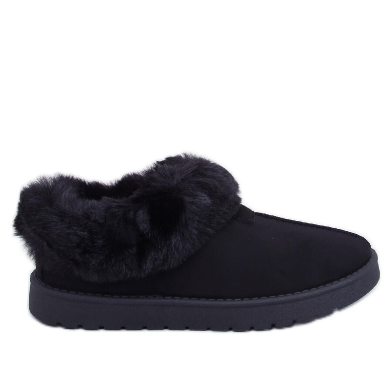 Fraley Black short fur trimmed emus