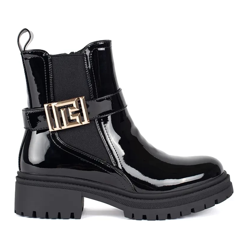 Seastar Women's patent leather black Chelsea boots Seastar Women's patent leather black Chelsea boots