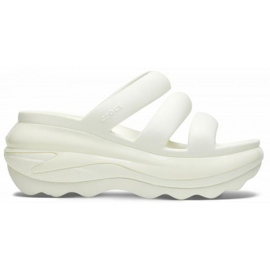 Crocs Mega Crush Triple Strap Flip-Flops 209842-0WV white