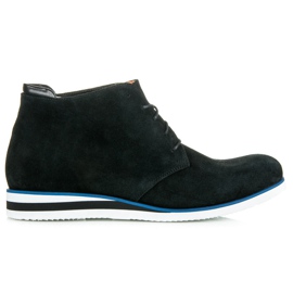 Vinceza Leather ankle boots black