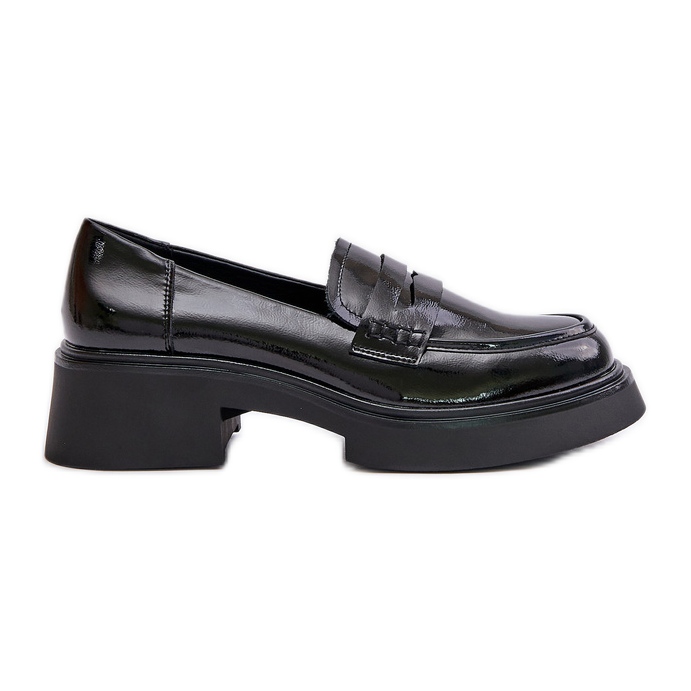 S.Barski Patent Leather Loafers Women's D&A JC42-62 Black S.Barski Patent Leather Loafers Women's D&A JC42-62 Black