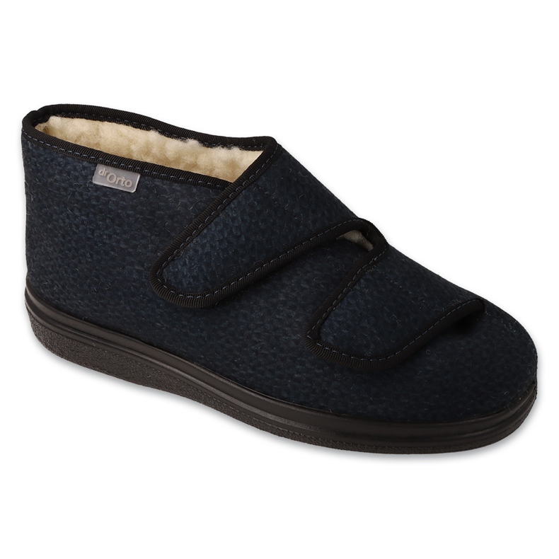 Dr.ORTO Befado women's slippers insulated with wool 986D013, navy blue