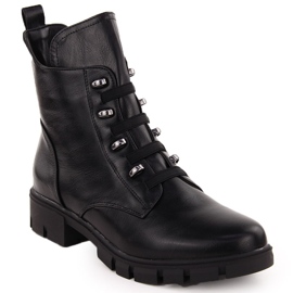 M. DASZYŃSKI Women's insulated worker boots black M.Daszyński MR23123