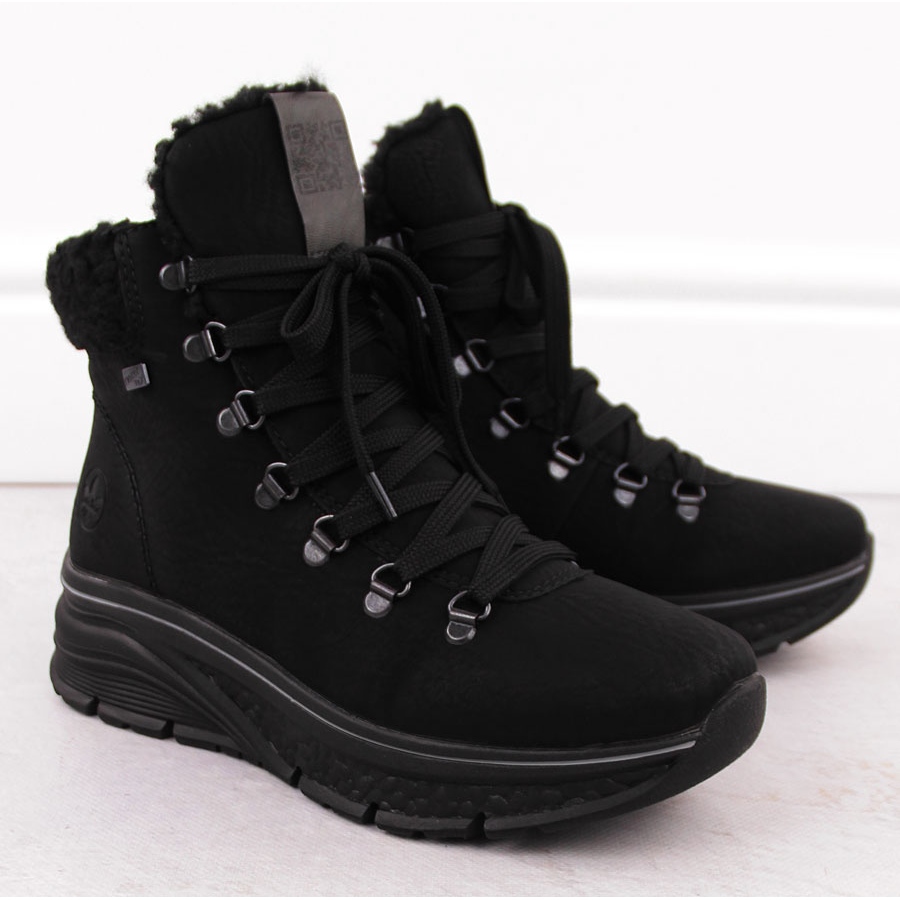 Rieker 48034 00 Waterproof Insulated Women s Boots Black