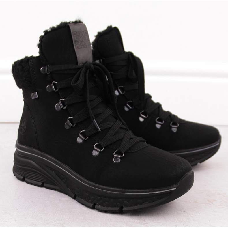 Rieker 48034-00 Waterproof Insulated Women's Boots Black