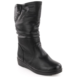 Women's insulated ankle boots on a rise, black T.Sokolski SCA273 Women's insulated ankle boots on a rise, black T.Sokolski SCA273
