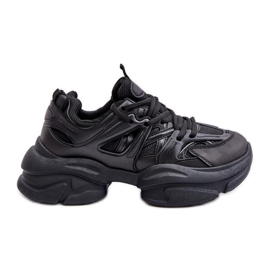 Women's Sneakers On A Massive Sole Black Amoserna