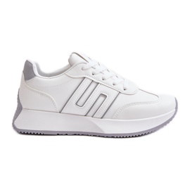 Sneakers Sports Shoes On Platform Women White-Gray Thari Sneakers Sports Shoes On Platform Women White-Gray Thari