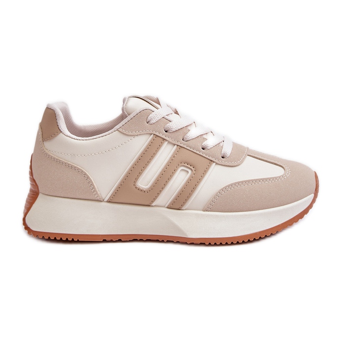Sneakers Sports Shoes On Platform Women Beige Thari
