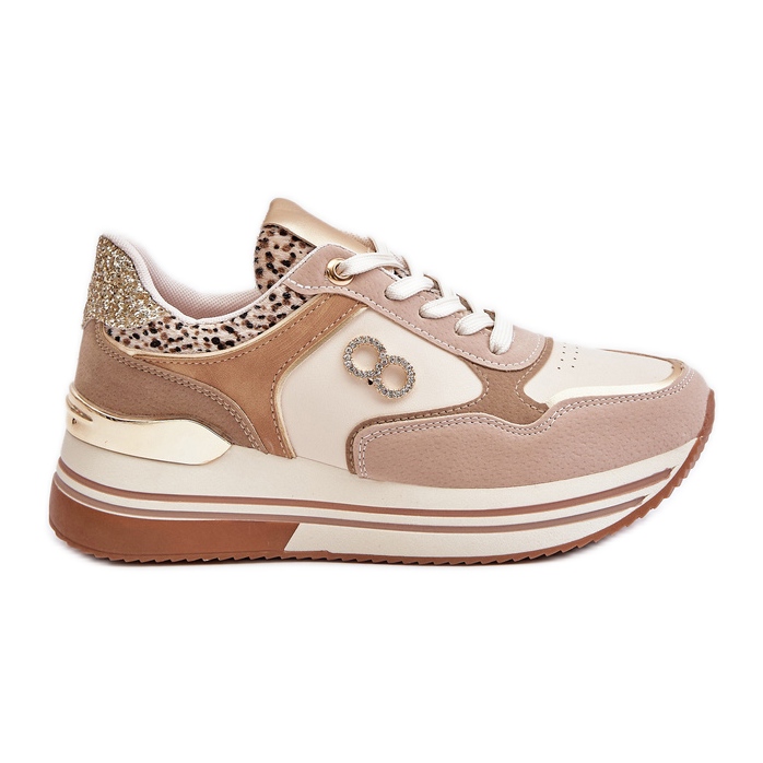 Women's Sneakers On The Platform Beige Debizia Women's Sneakers On The Platform Beige Debizia