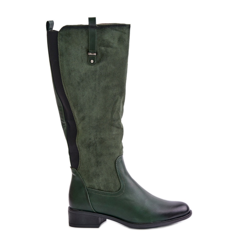 Jezzi Women's Insulated Boots Above The Knee With Zipper Green Ivasira Jezzi Women's Insulated Boots Above The Knee With Zipper Green Ivasira