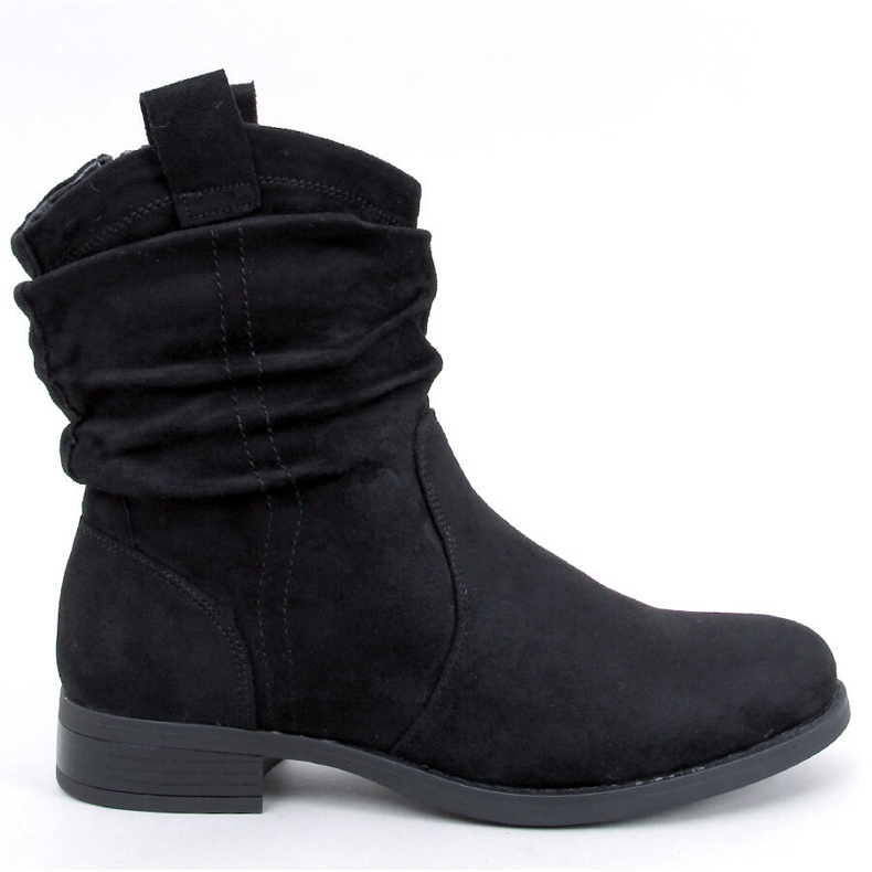 Wonger Black Classic Flat Ankle Boots