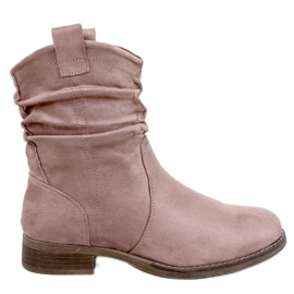 Wonger Khaki Classic Flat Ankle Boots beige