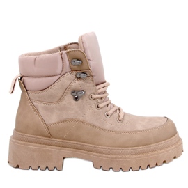 Mathen Khaki Trapper Boots beige