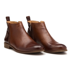 BUTDAM Autumn boots Btz leather Aurora brown