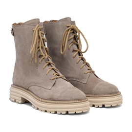 Women's suede beige workers Butdam WOR1
