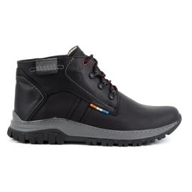 Olivier Men's leather winter boots 119GT black Olivier Men's leather winter boots 119GT black