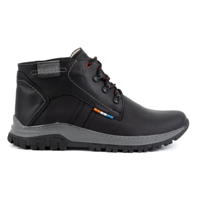 Olivier Men's leather winter boots 119GT black