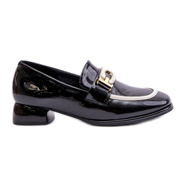 Patent Leather Women's Half-Boots On Block Artiker 55C0104 Black