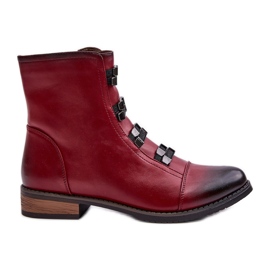 Jezzi Insulated Women's Ankle Boots With Zipper Burgundy Evalith red Jezzi Insulated Women's Ankle Boots With Zipper Burgundy Evalith red