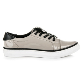 Betler Diamond lacquered sneakers grey Betler Diamond lacquered sneakers grey