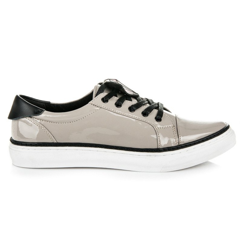 Betler Diamond lacquered sneakers grey
