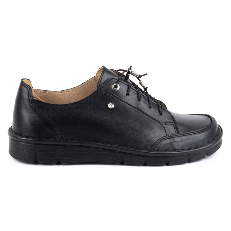 Kampol Women's leather half-boots 403/15 black