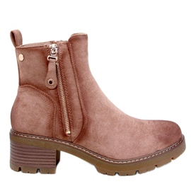 Ankle boots with protector Linea Khaki brown Ankle boots with protector Linea Khaki brown