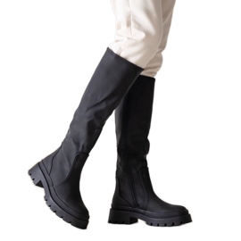 Rukena matte black boots