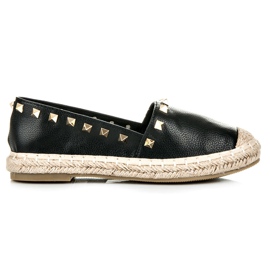 Espadrilles with studs black Espadrilles with studs black