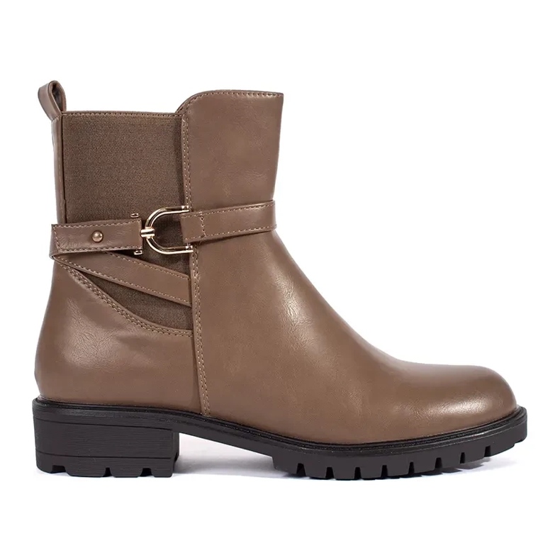Brown high women's boots