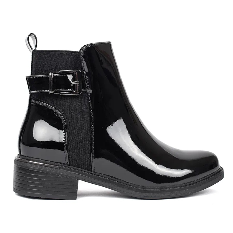 Women's patent leather black Chelsea boots Women's patent leather black Chelsea boots