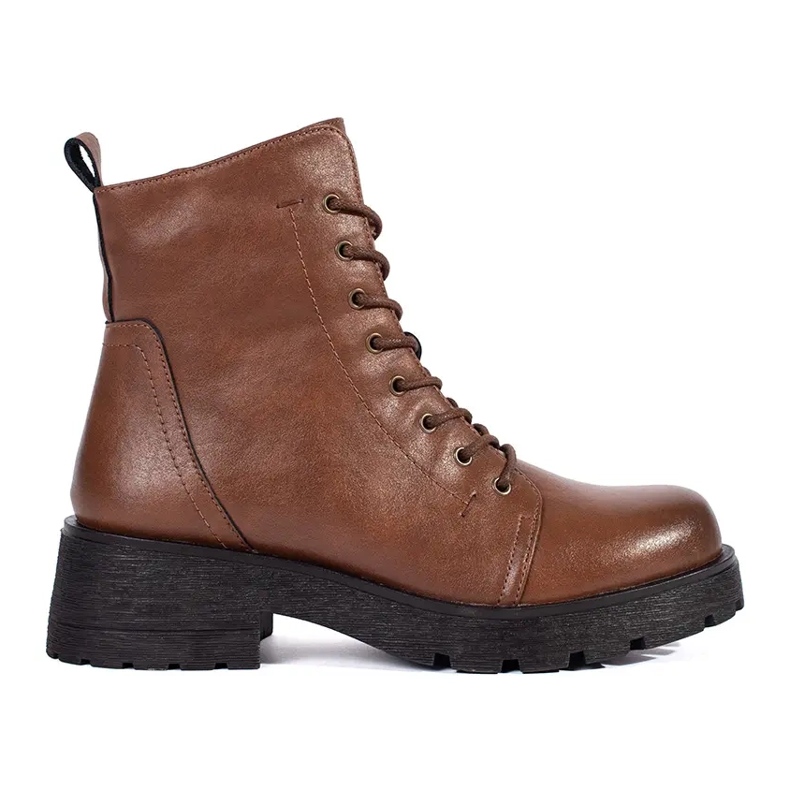 Leather brown ankle boots with thick soles Sergio Leone Leather brown ankle boots with thick soles Sergio Leone