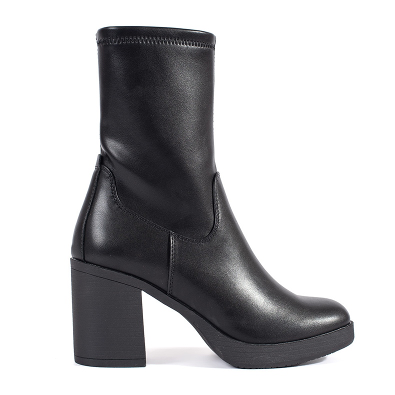 Black women's ankle boots with a heel Sergio Leone