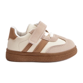 Children's Sneakers With Velcro Beige Tromella
