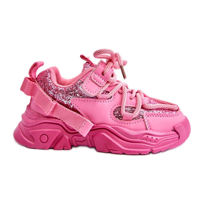 Children's Sneakers Decorated with Sequins Pink Liatoma