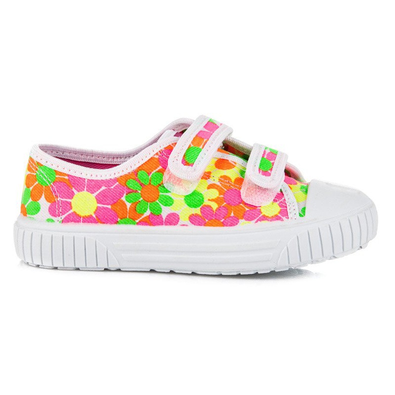 Viggami Colorful sneakers with flowers multicolored