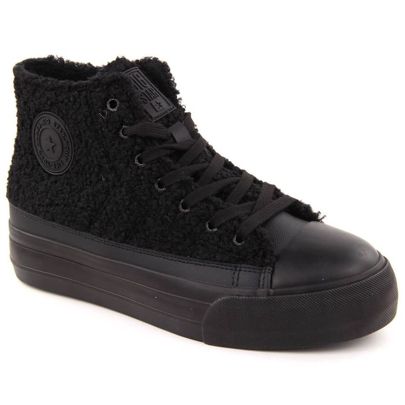 Black Big Star OO274A443 insulated sheepskin sneakers