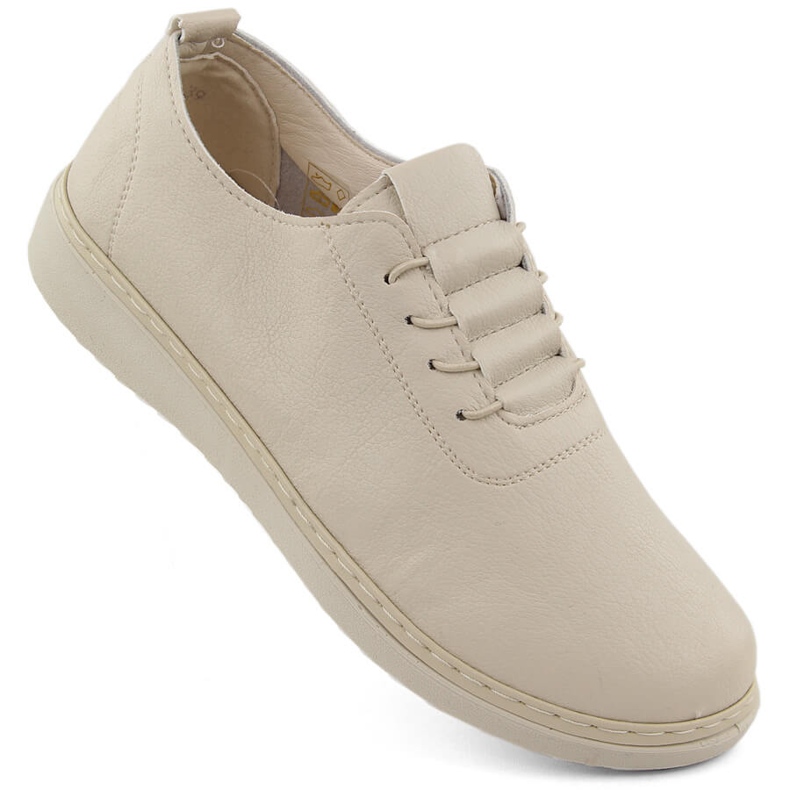 Comfortable beige women's shoes Unisoft